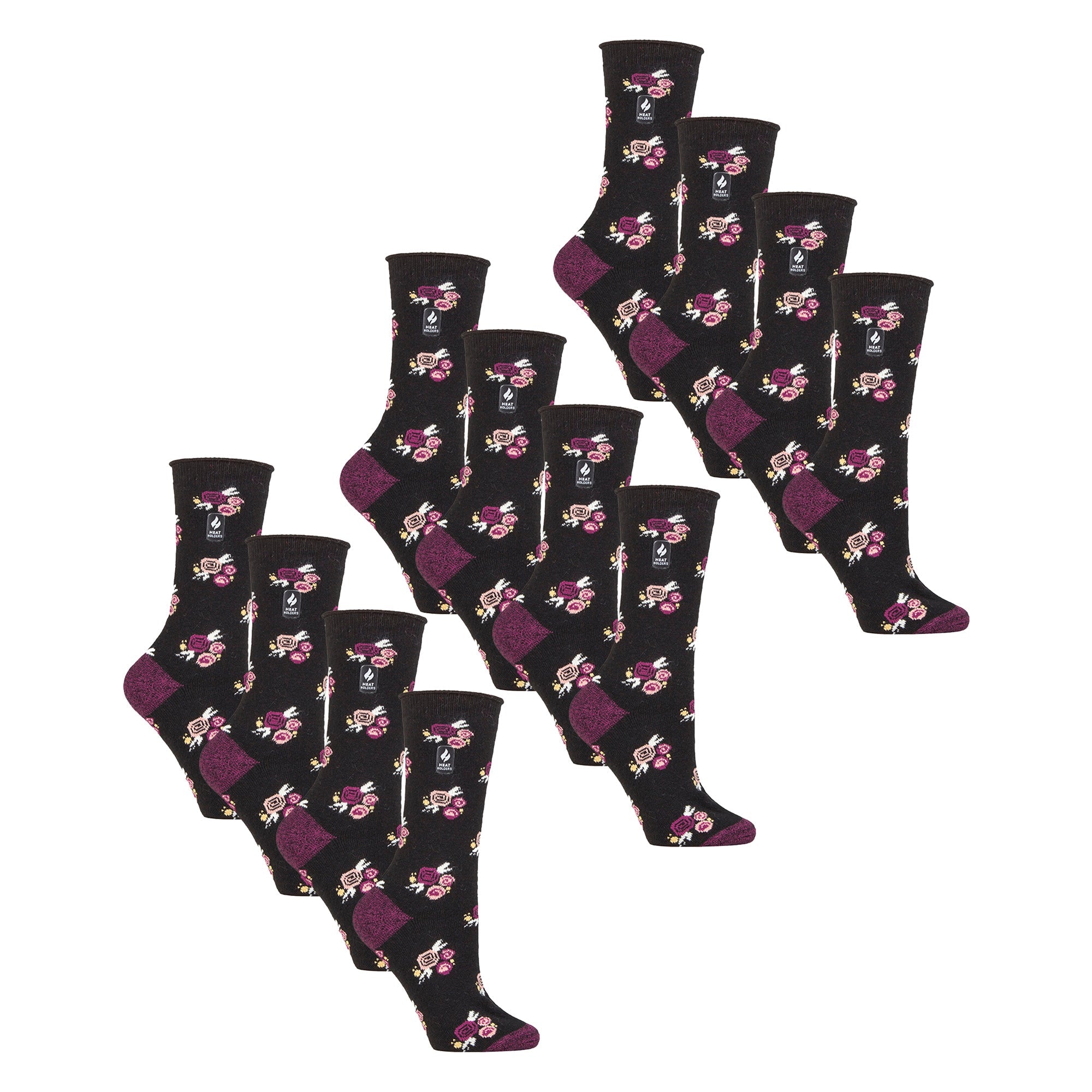 Ladies Ultra Lite Extra Thin 1.0 TOG Casual Thermal Socks (Multipack Options)