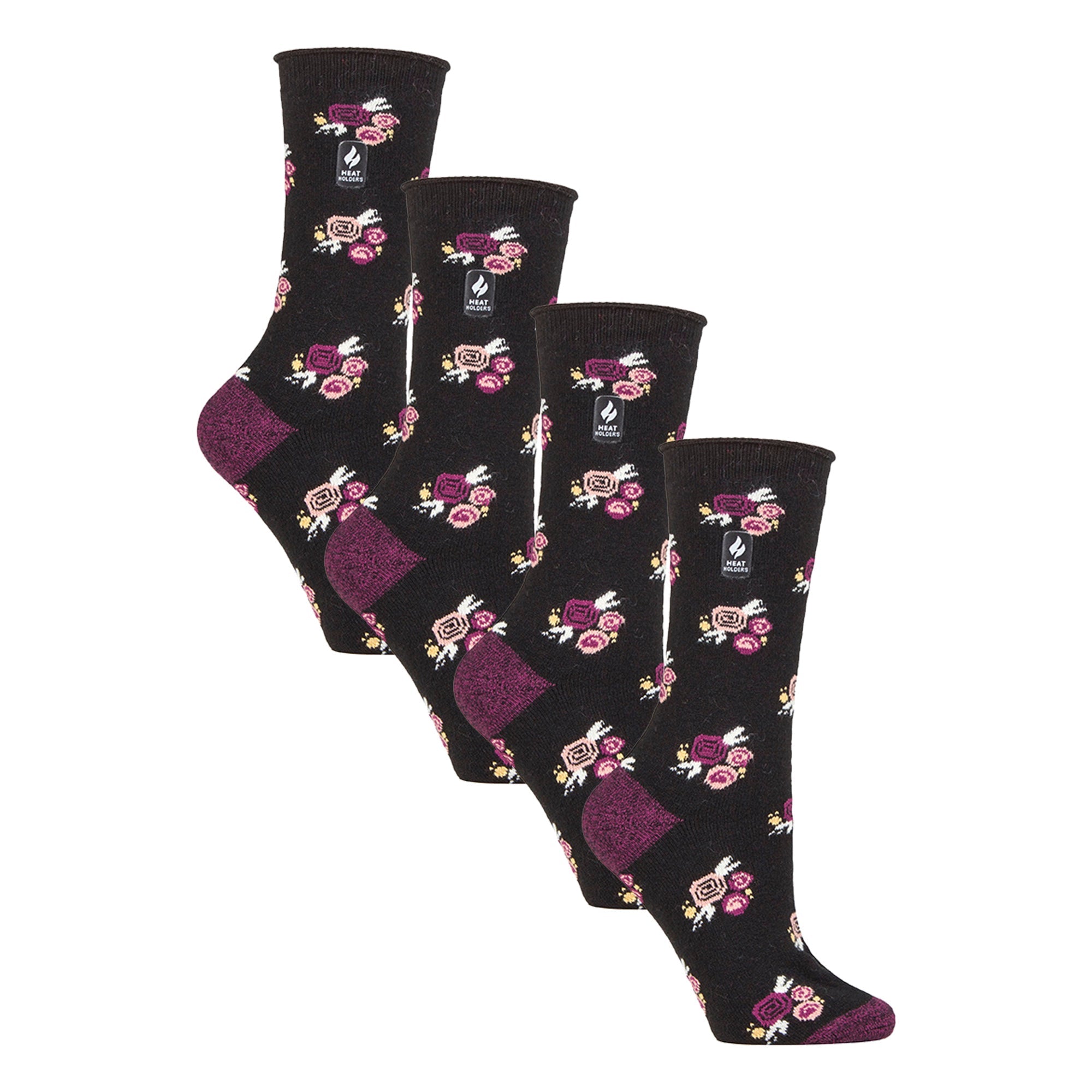 Ladies Ultra Lite Extra Thin 1.0 TOG Casual Thermal Socks (Multipack Options)