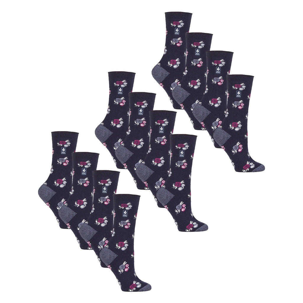 Ladies Ultra Lite Extra Thin 1.0 TOG Casual Thermal Socks (Multipack Options)