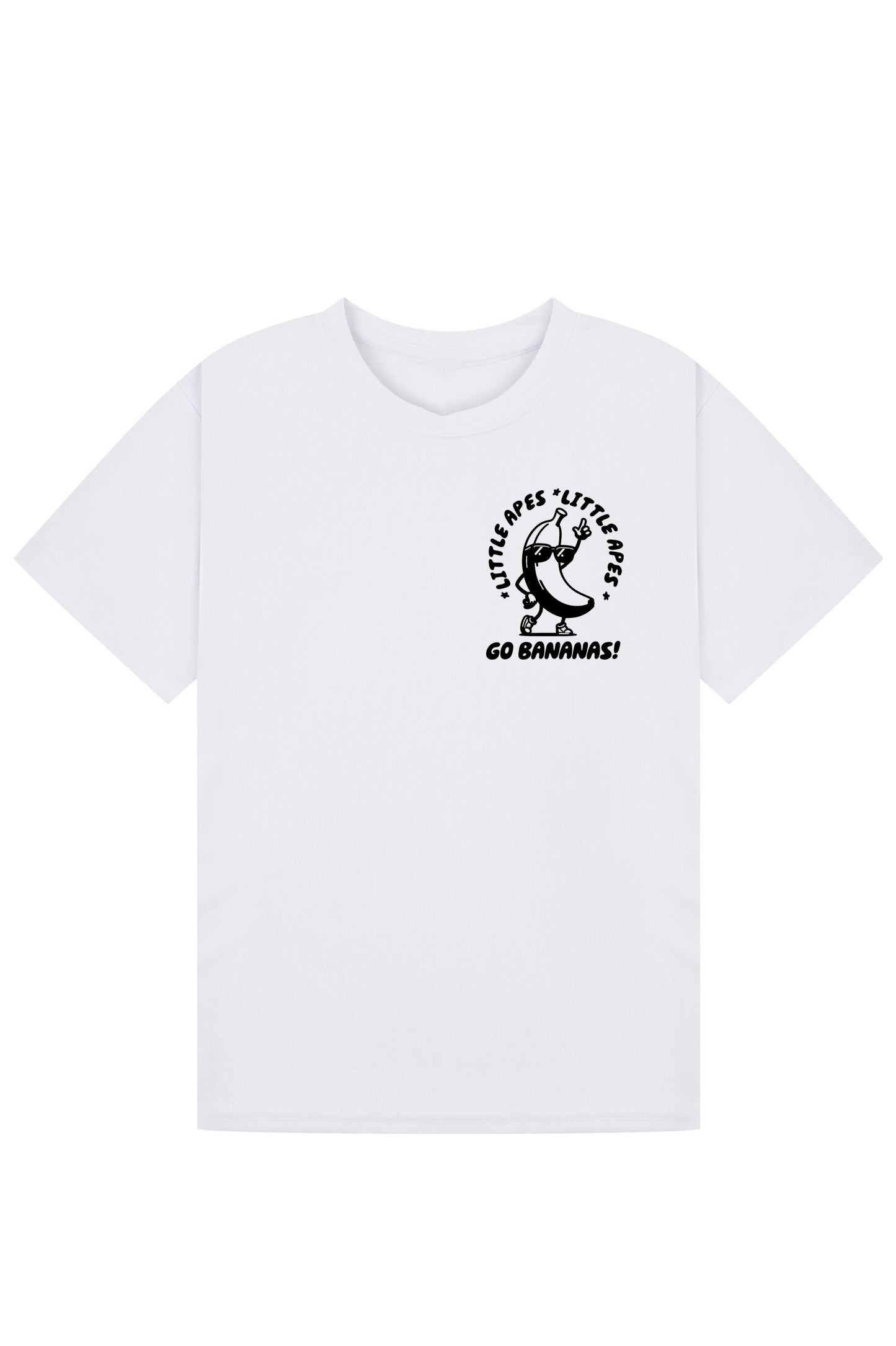 Little Apes Go Bananas Tee - White