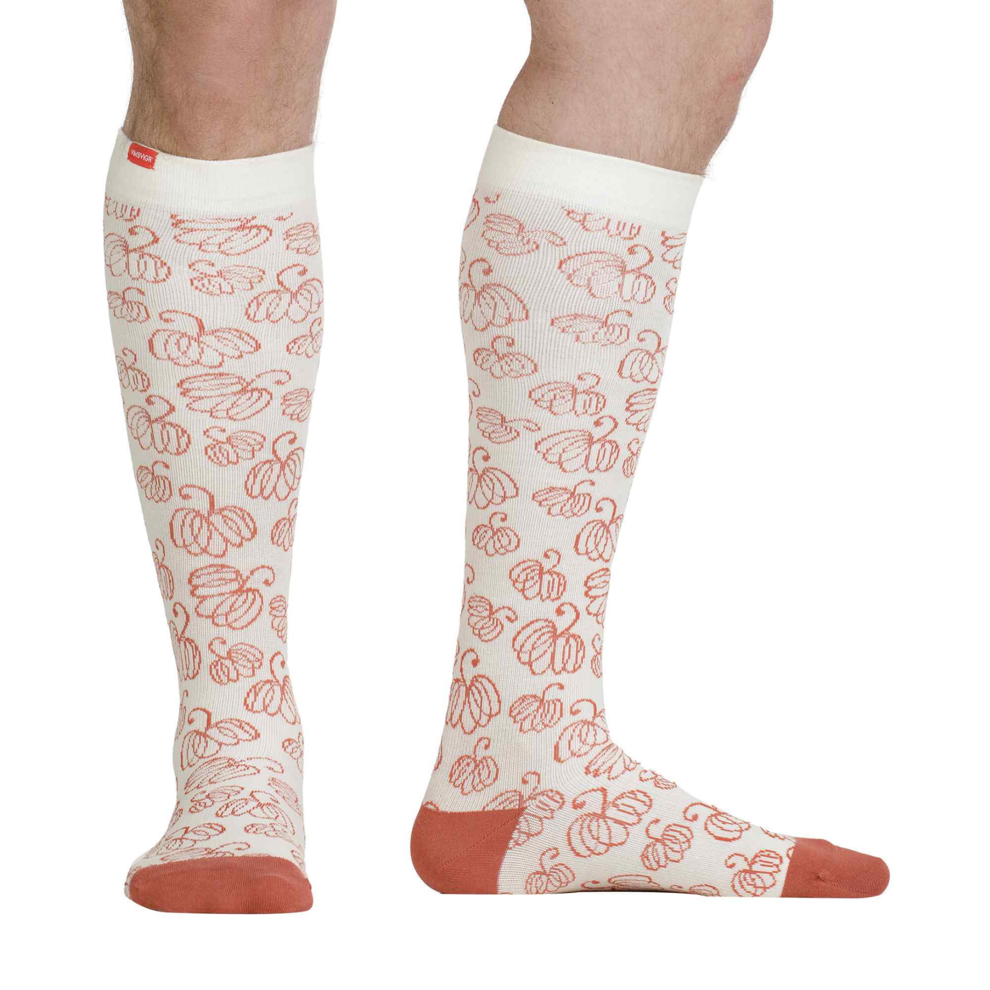1 Pack Wide Calf Cotton Graduated Compression Socks | 15-20 mmHg