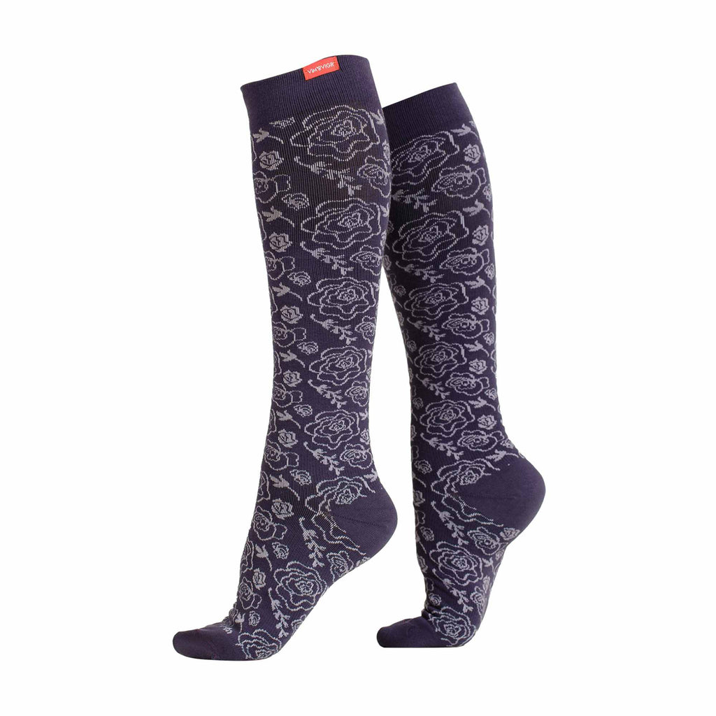 1 Pack Wide Calf Merino Wool Graduated Compression Socks | 15-20 mmHg