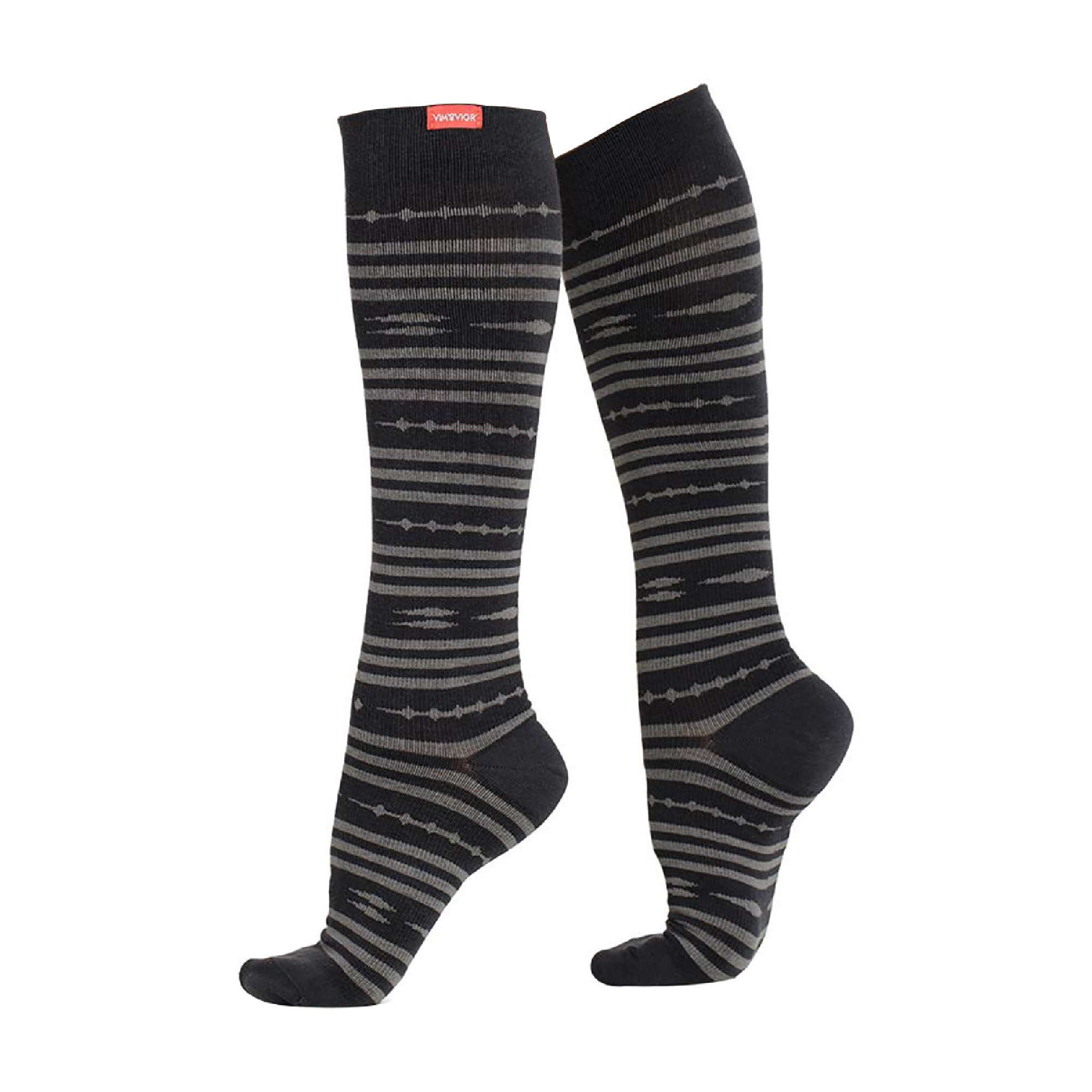 1 Pack Wide Calf Merino Wool Graduated Compression Socks | 15-20 mmHg