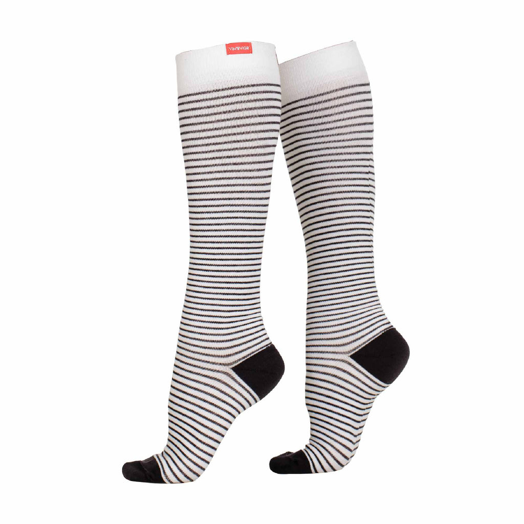 1 Pack Wide Calf Cotton Graduated Compression Socks | 30-40 mmHg