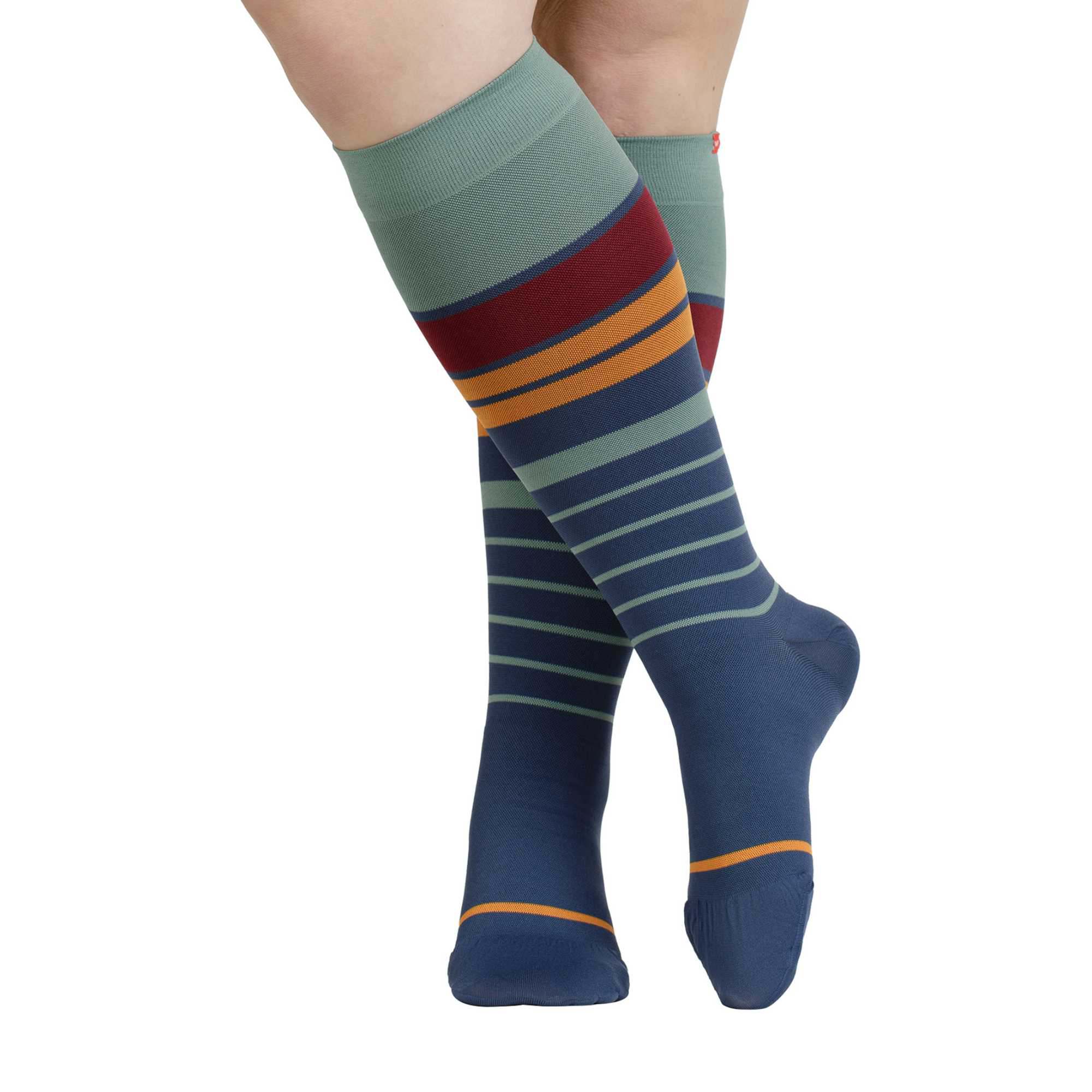 1 Pack Nylon Graduated Compression Socks | 30-40 mmHg