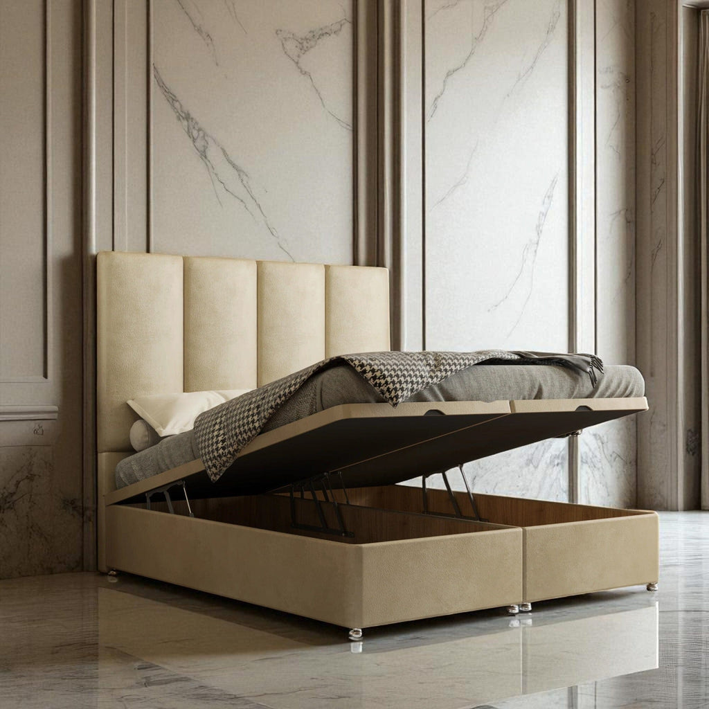 Velluto Ottoman Storage Divan Bed Set