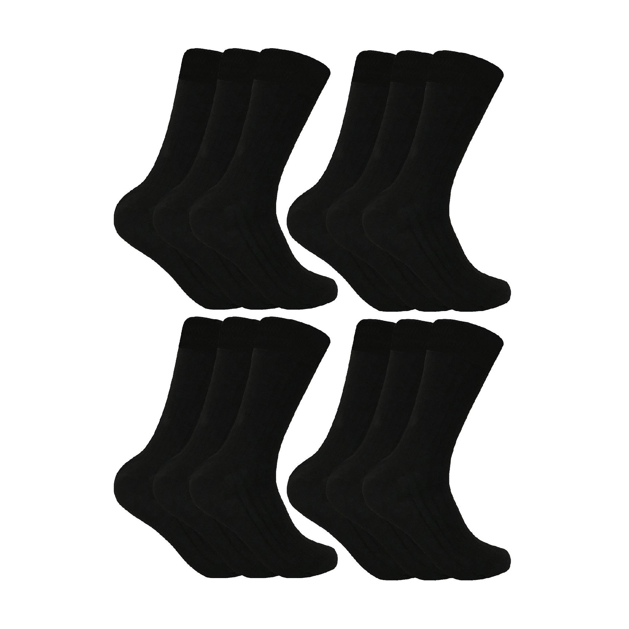 Mens Winter Warm Wool Blend Hiking Socks for Boots (Multipack Options)