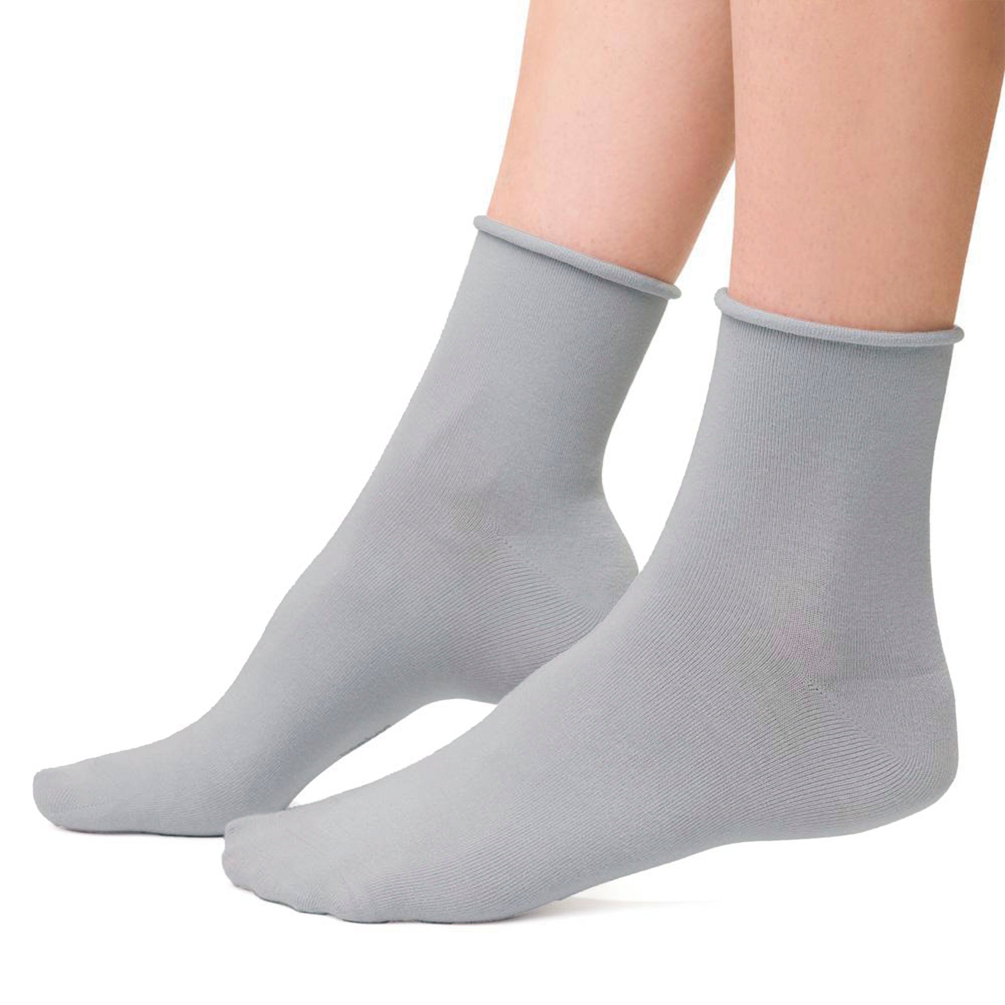 4 Pairs Ladies Bamboo Sensory Socks - Soft Seamless All Day Comfort Socks