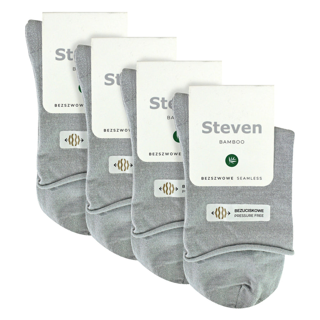 4 Pairs Ladies Bamboo Sensory Socks - Soft Seamless All Day Comfort Socks