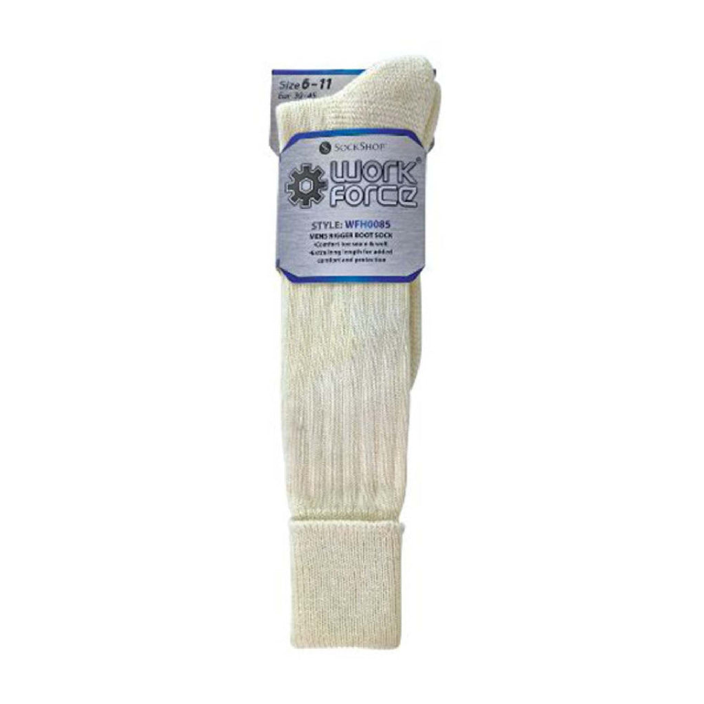 1 Pack Mens Wool Rigger Extra Long Boot Socks