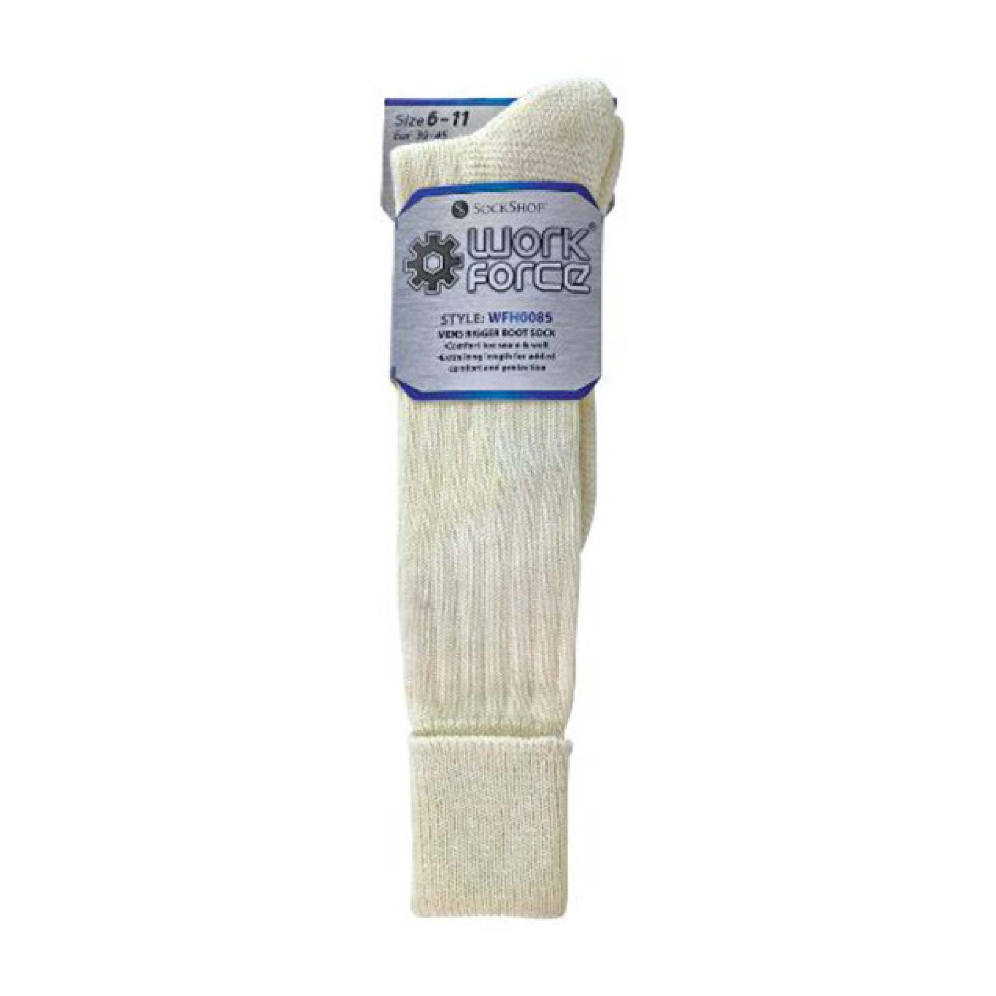 1 Pack Mens Wool Rigger Extra Long Boot Socks
