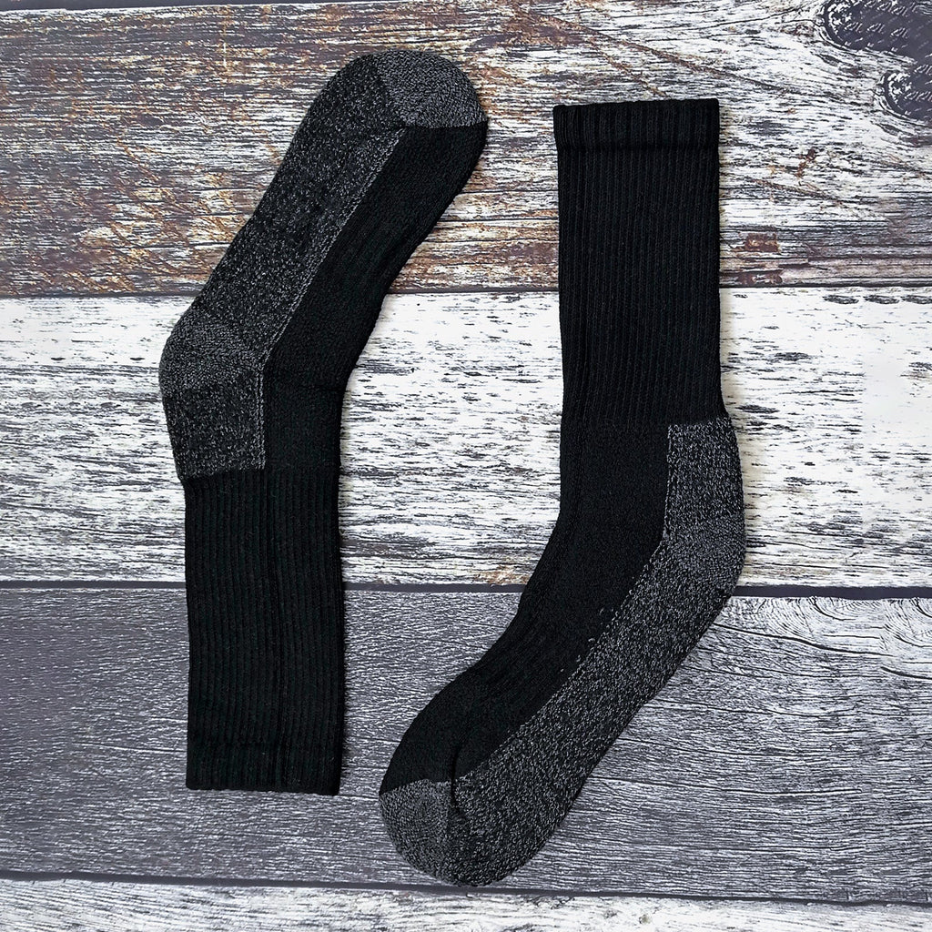 3 Pack Mens Heavy Duty Work Socks for Steel Toe Boots