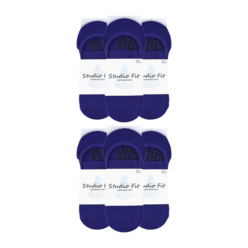 Ladies Cotton Non Slip Yoga Socks with Straps (Multipack Options)