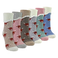 6 Pairs Ladies Thick Warm Wool Bed Socks