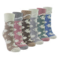 6 Pairs Ladies Thick Warm Wool Bed Socks