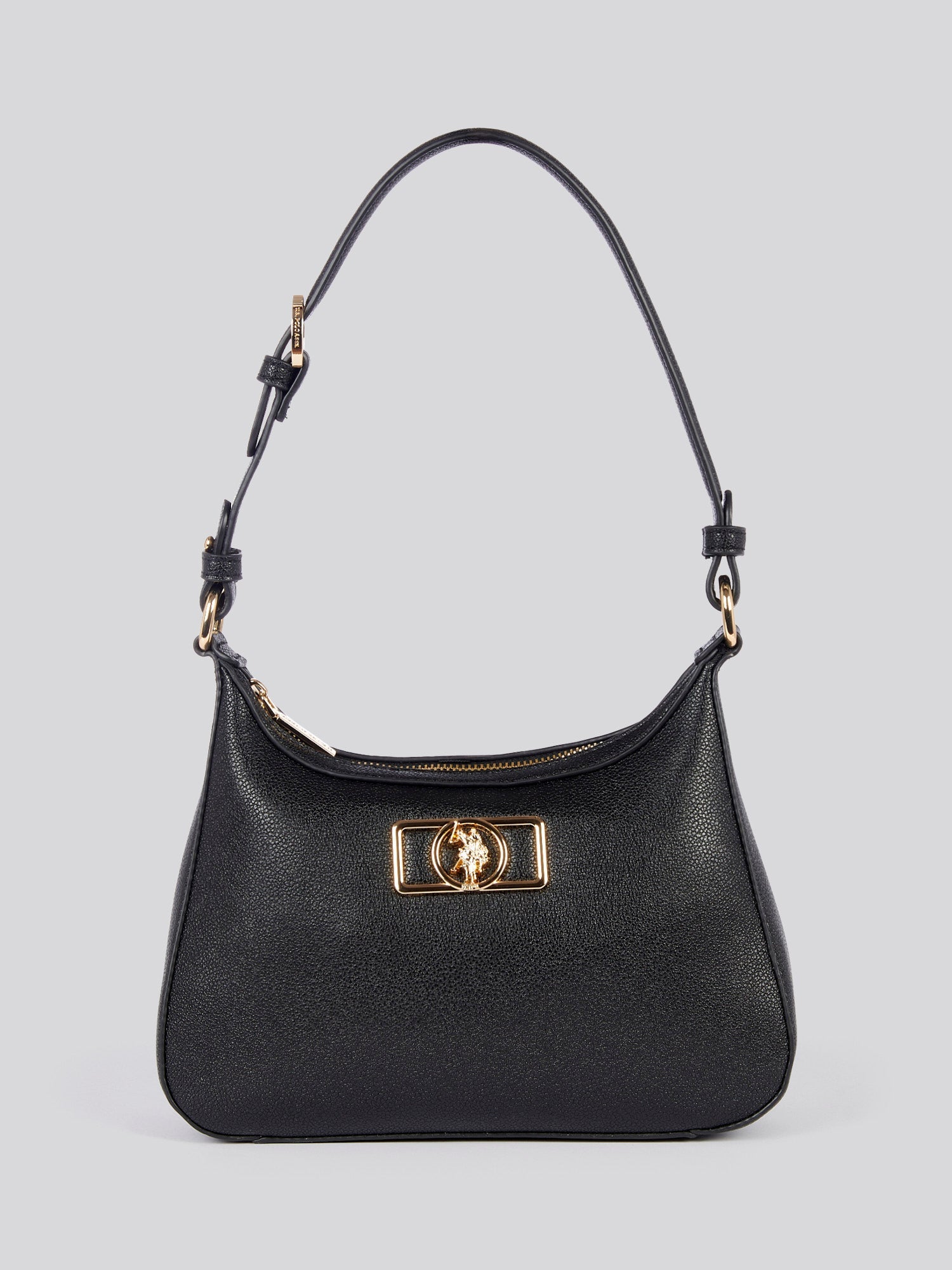 U.S. Polo Assn. Womens Jones Chic Hobo Bag in Black