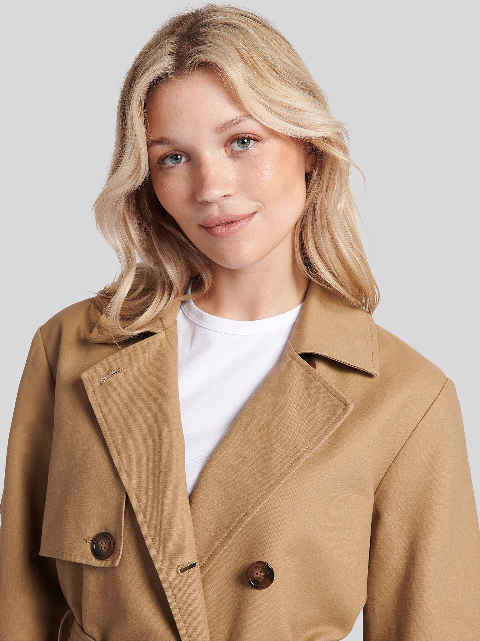 Womens Trench Coat in Incense