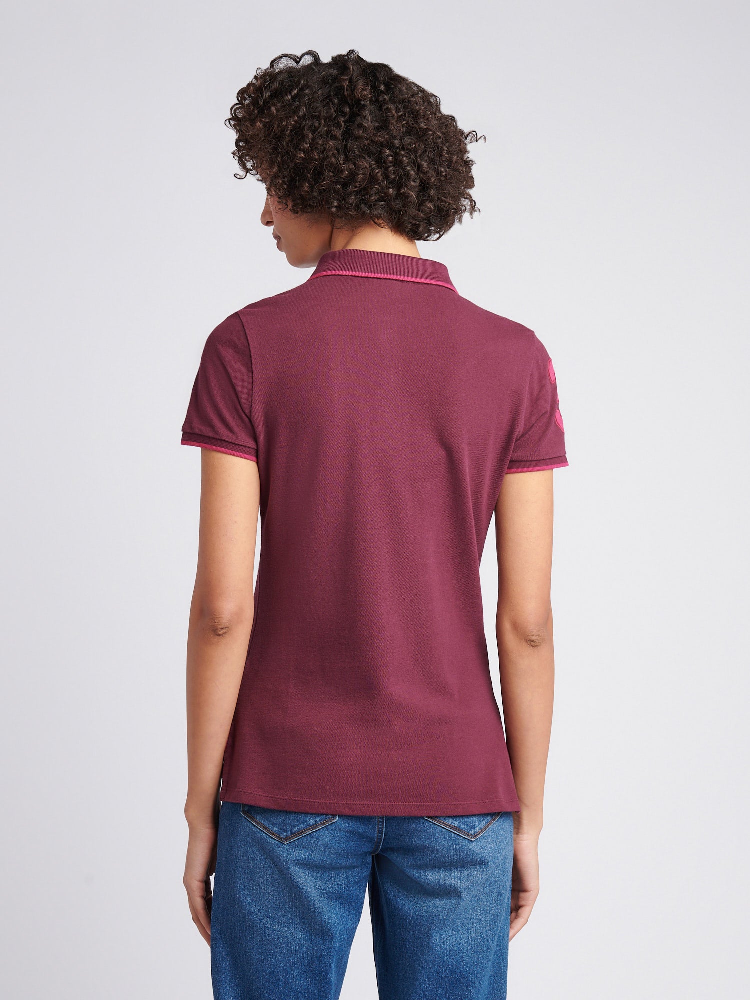 Womens Sash Player 3 Polo Shirt in Fig
