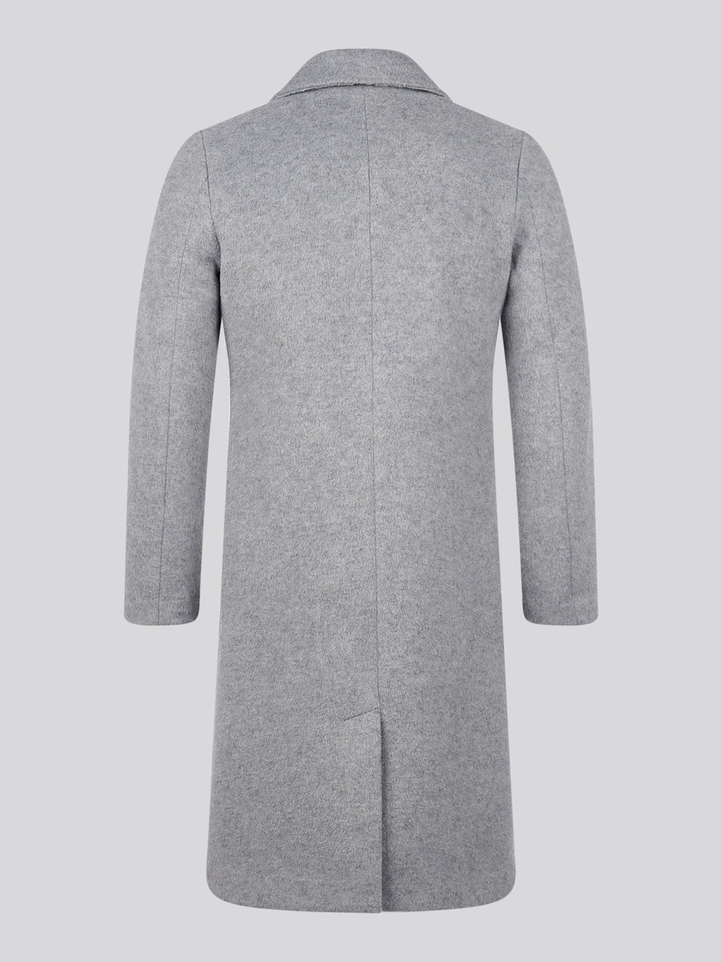 Womens Wool Blend Double Breasted Coat in Silver Filigree
