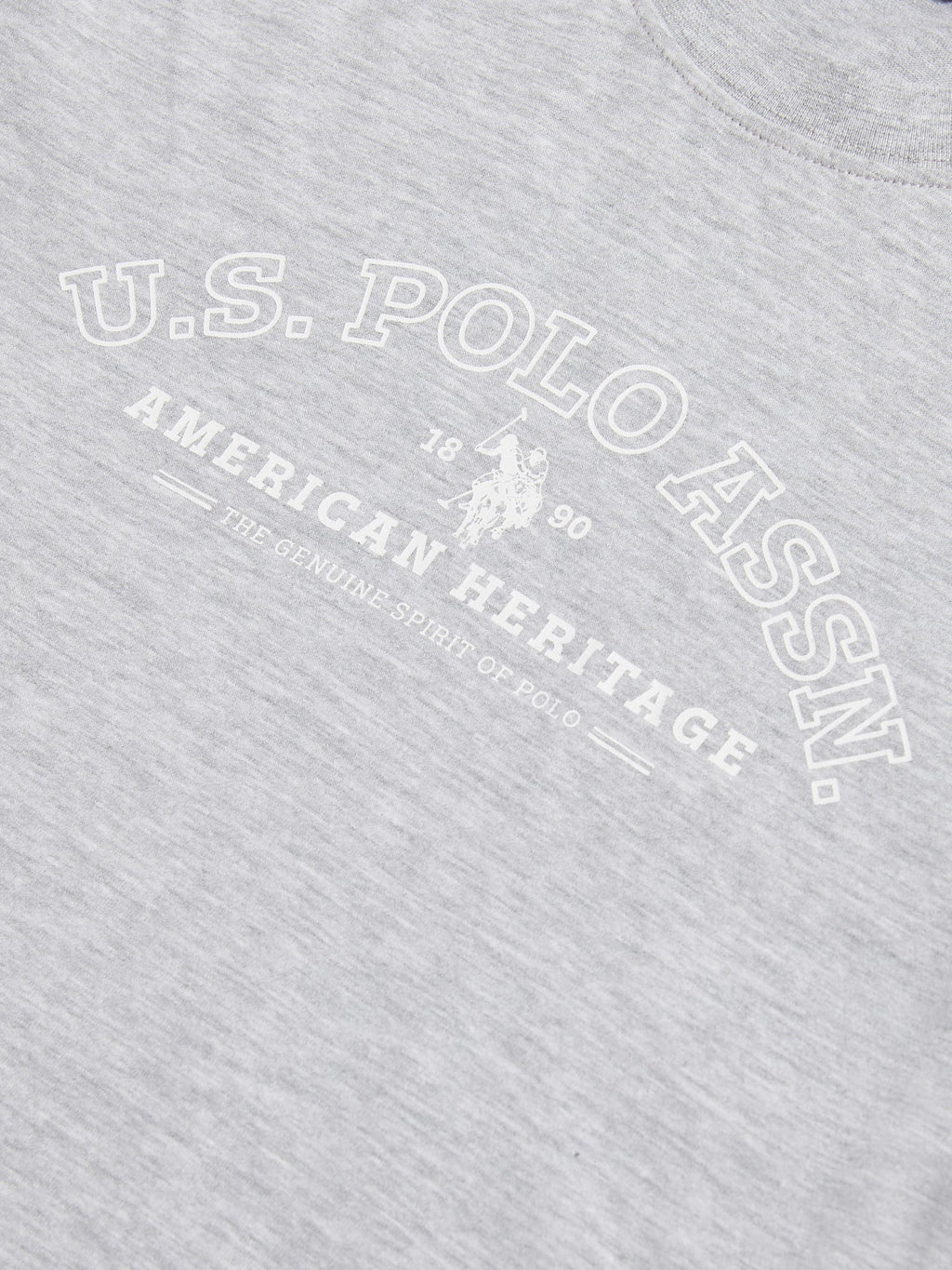 Womens Arc Graphic T-Shirt in Pearl Grey Marl