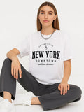 Ladies New York Down Town Oversized T-Shirt