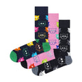 3 Pack Mens & Ladies Mixed Cat Socks Gift Set