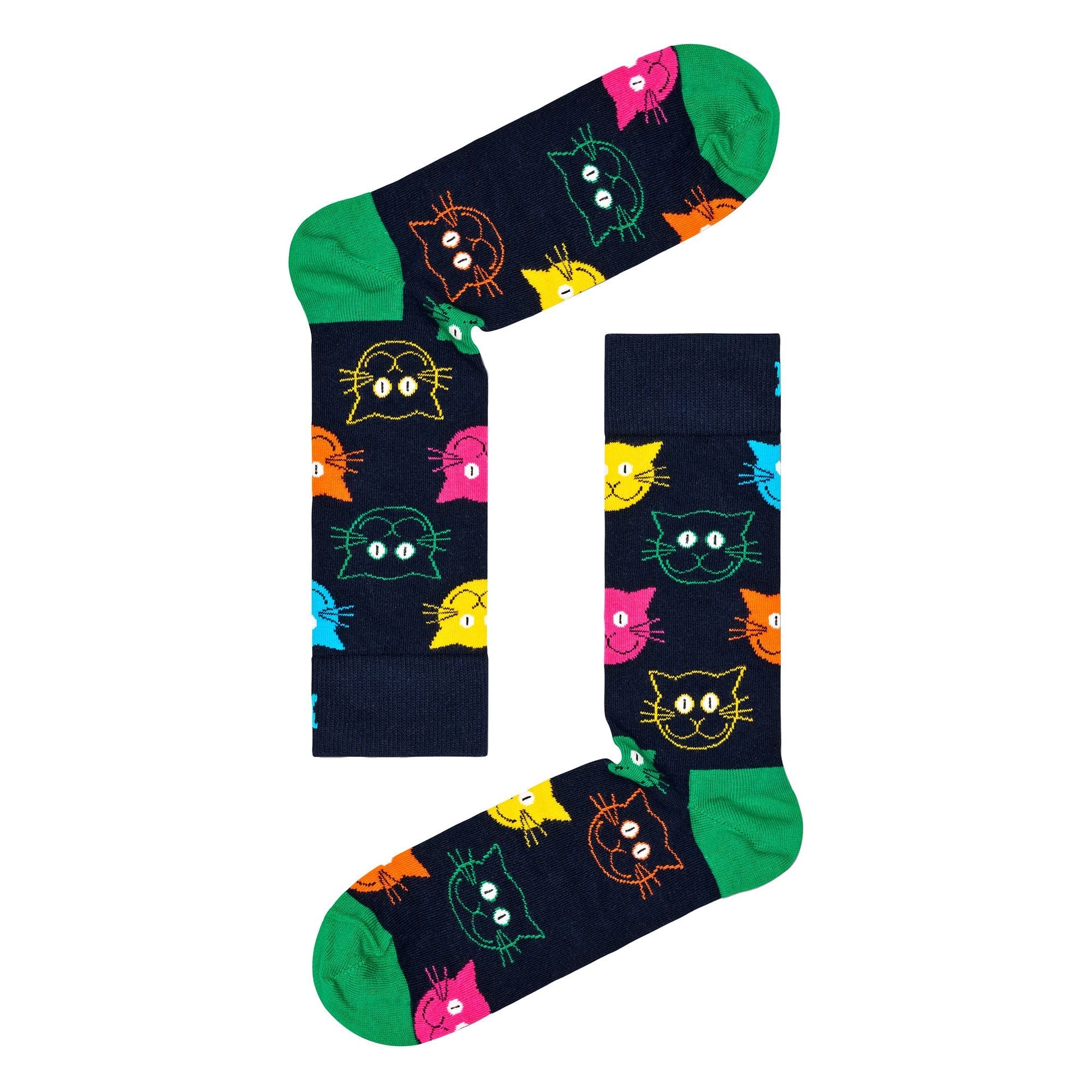 3 Pack Mens & Ladies Mixed Cat Socks Gift Set