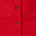 Yumi Red Boucle Long Line Coat