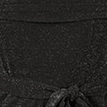Yumi Black Sparkle Stretch Bardot Jumpsuit