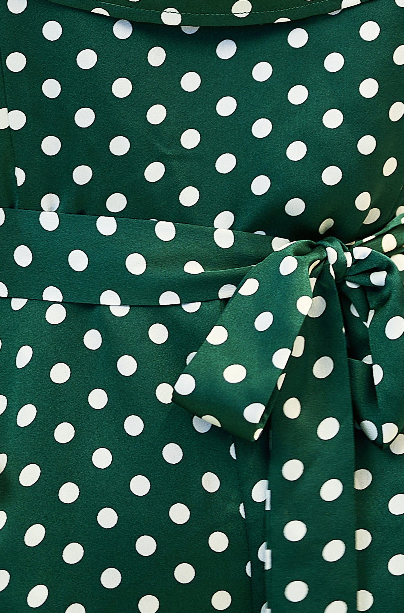 Yumi Green Spot Bardot Jumpsuit