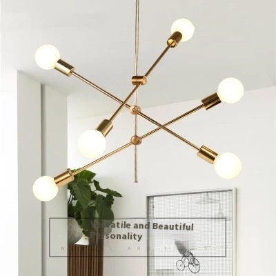 Nordic Minimalist Living Room Bedroom Dining Room Molecular Chandelier
