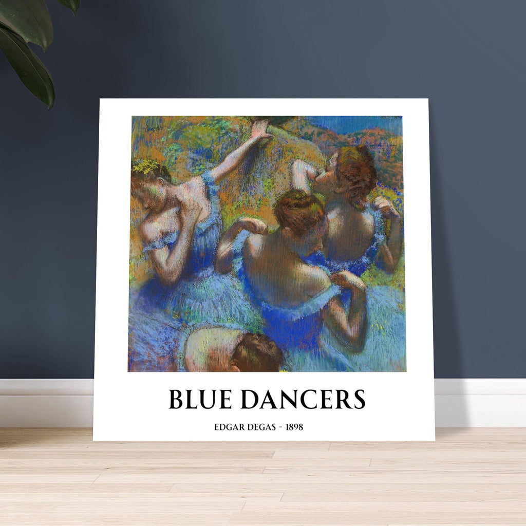 Blue Dancers by Edgar Degas – Matte Art Poster | Classical Impressionist Wall Art