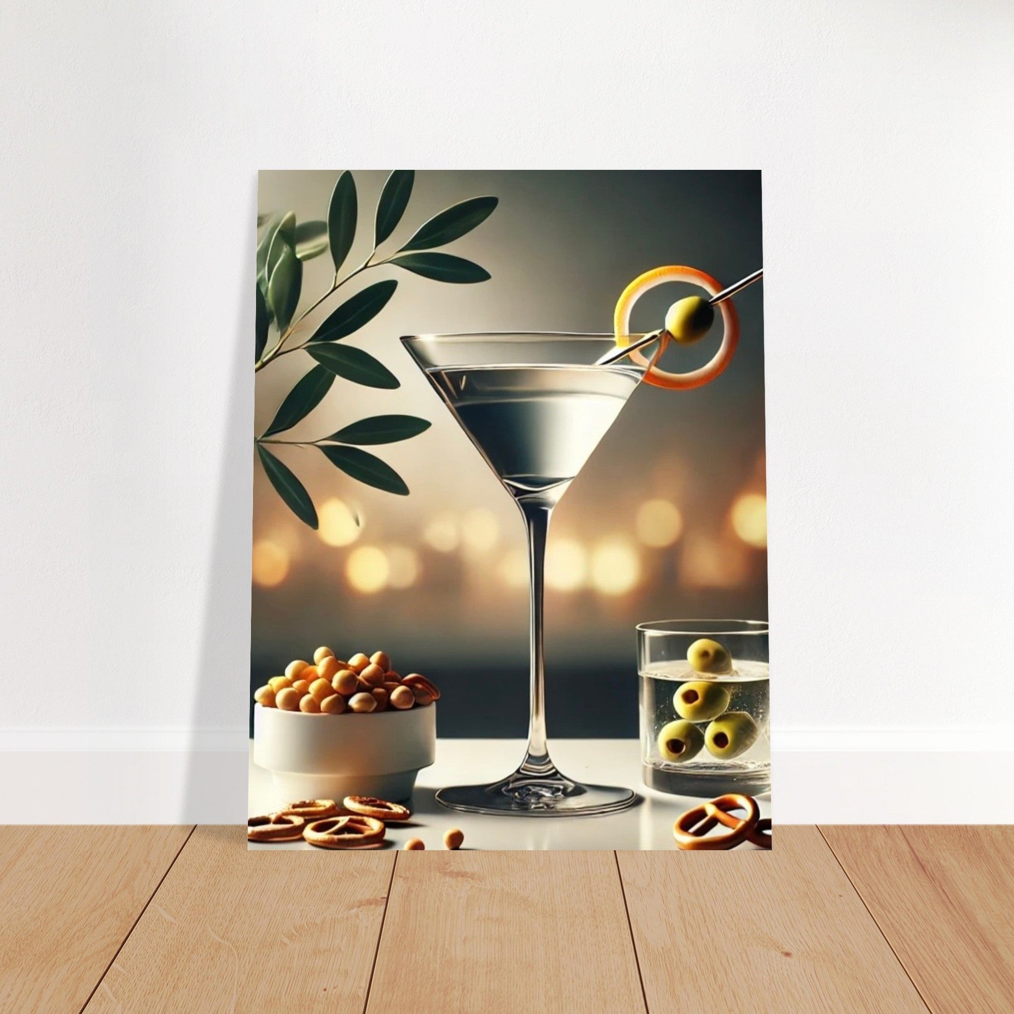 Cocktail Hour Martini Poster – Elegant Bar Decor Print