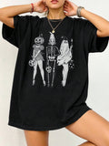 Summer Loose Short Sleeves T-shirt Men's And Women's Round Neck