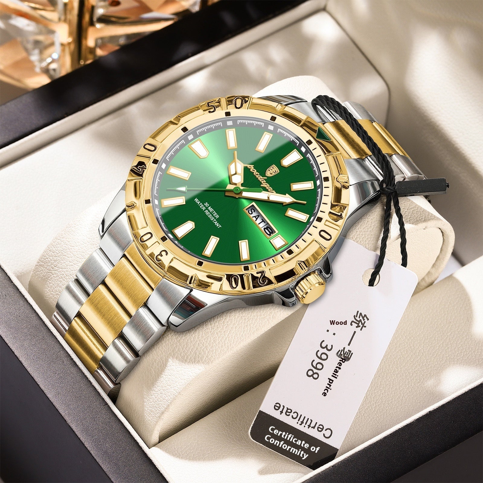 Swiss Waterproof Luminous Men's Watch - Ultra Slim 6mm Casual Fashion Timepiece