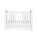 Ickle Bubba Snowdon Mini Cot Bed White - Premium Pocket Sprung Mattress
