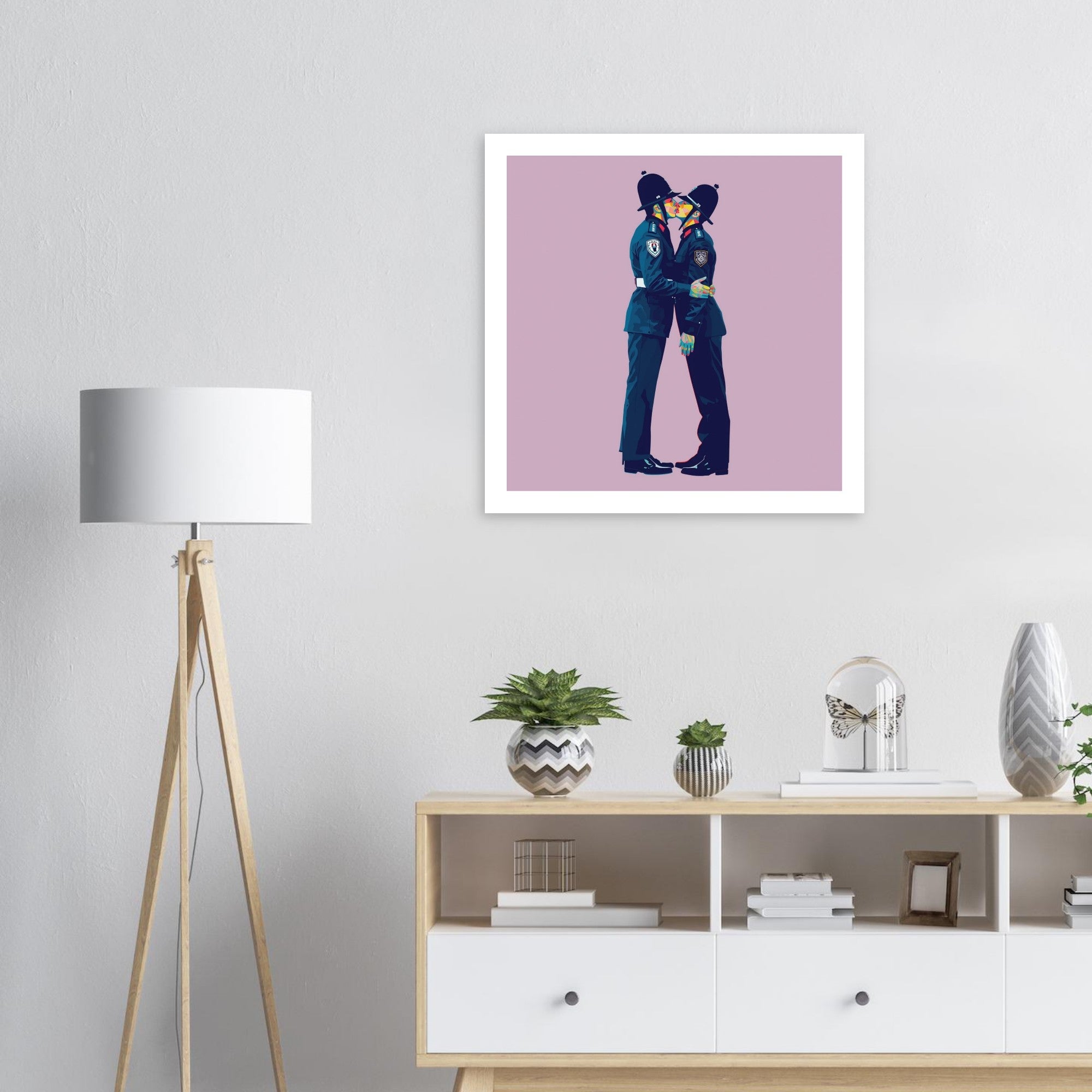Bold Love Poster - Vibrant LGBTQ+ Pop Art Print - Perfect for Home Decor