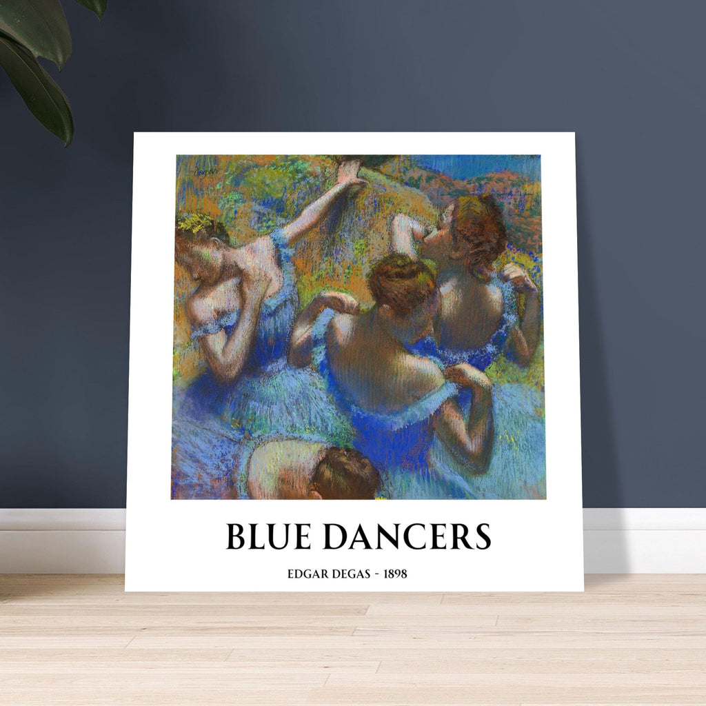 Blue Dancers by Edgar Degas – Matte Art Poster | Classical Impressionist Wall Art