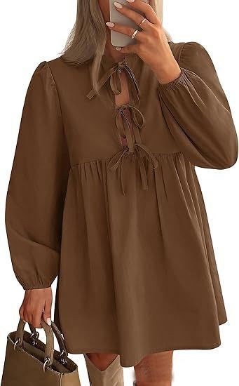 Women's Long Sleeve Mid-length Dress