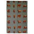 Animal Printed Rug Highland Cow Modern Non-Slip Soft Durable Floor Rug for Living Room Bedroom Hallway & Office by OLIVIA ROCCO
