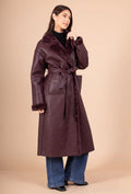 ARCTIC Faux Fur Lined Coat with Adjustable Belt