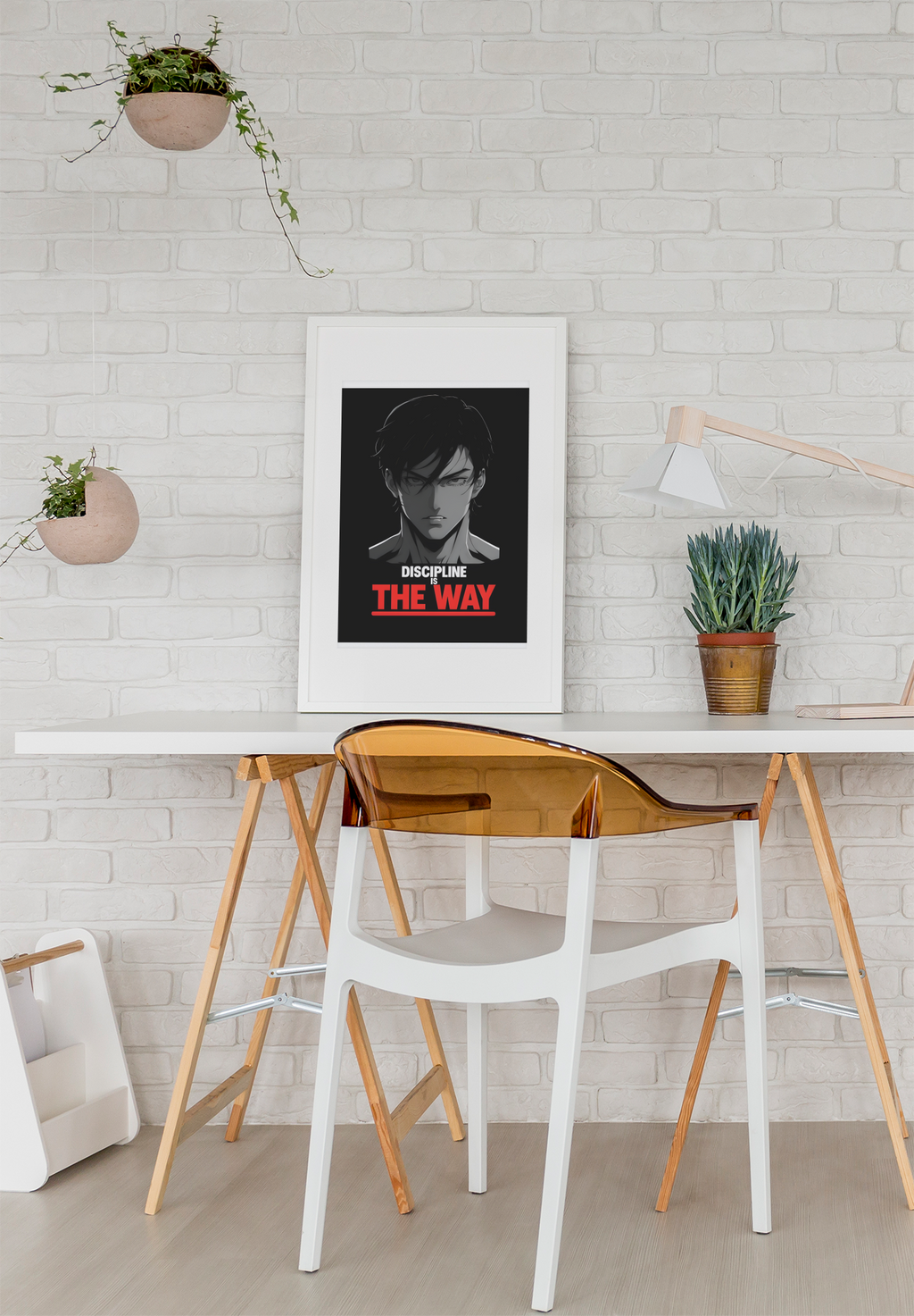 Discipline is the Way - Anime Motivational Wall Art | Empowering Semi-Gloss Print | Inspirational Anime Poster for Home & Office Decor