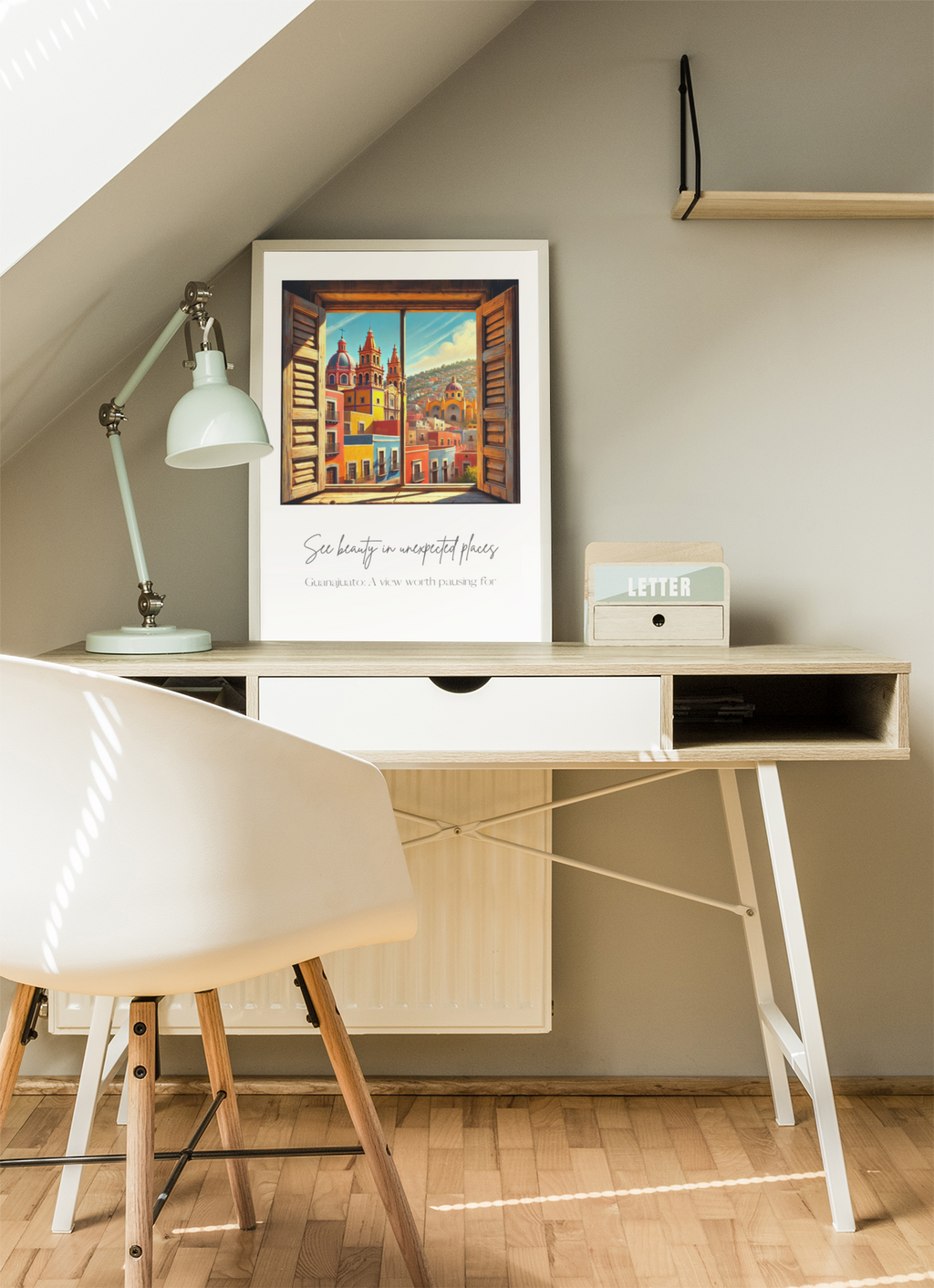 Guanajuato Mexico Framed Wall Art – Colourful Cityscape Travel Print, Spanish Architecture Decor, Vibrant Mexican Poster