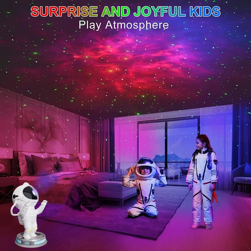 Astronaut Galaxy Star Projector – 360° LED Starry Sky Night Light