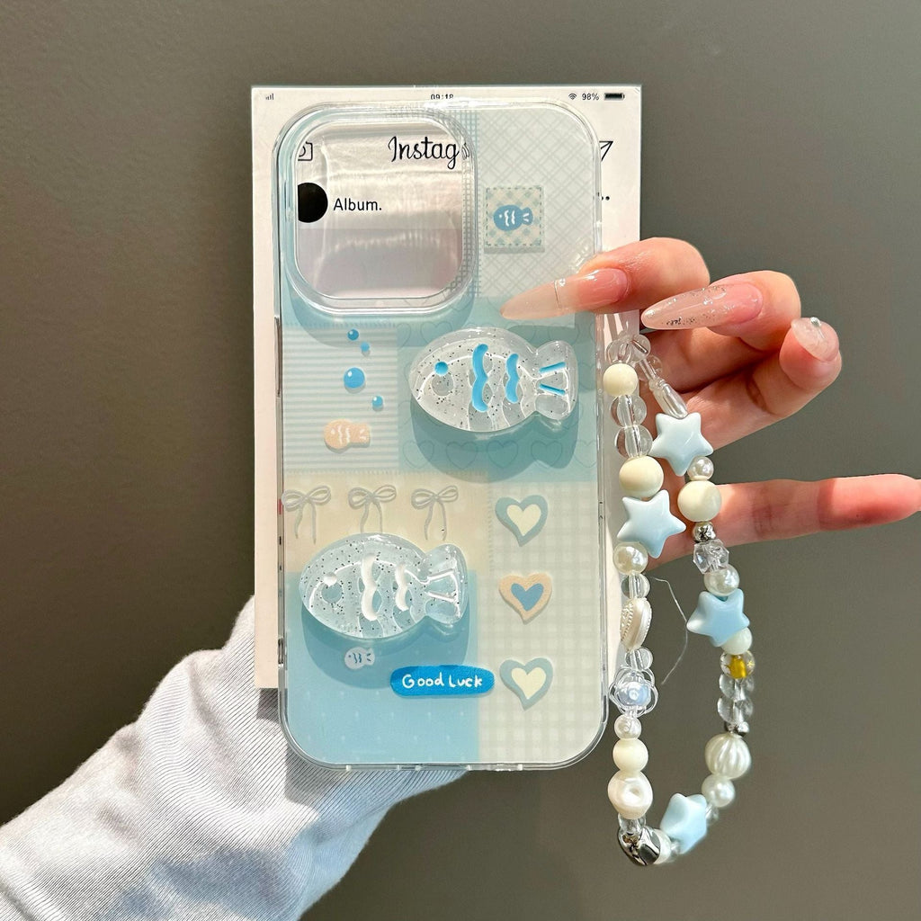 Single Layer  Three-dimensional Fish New Phone Case