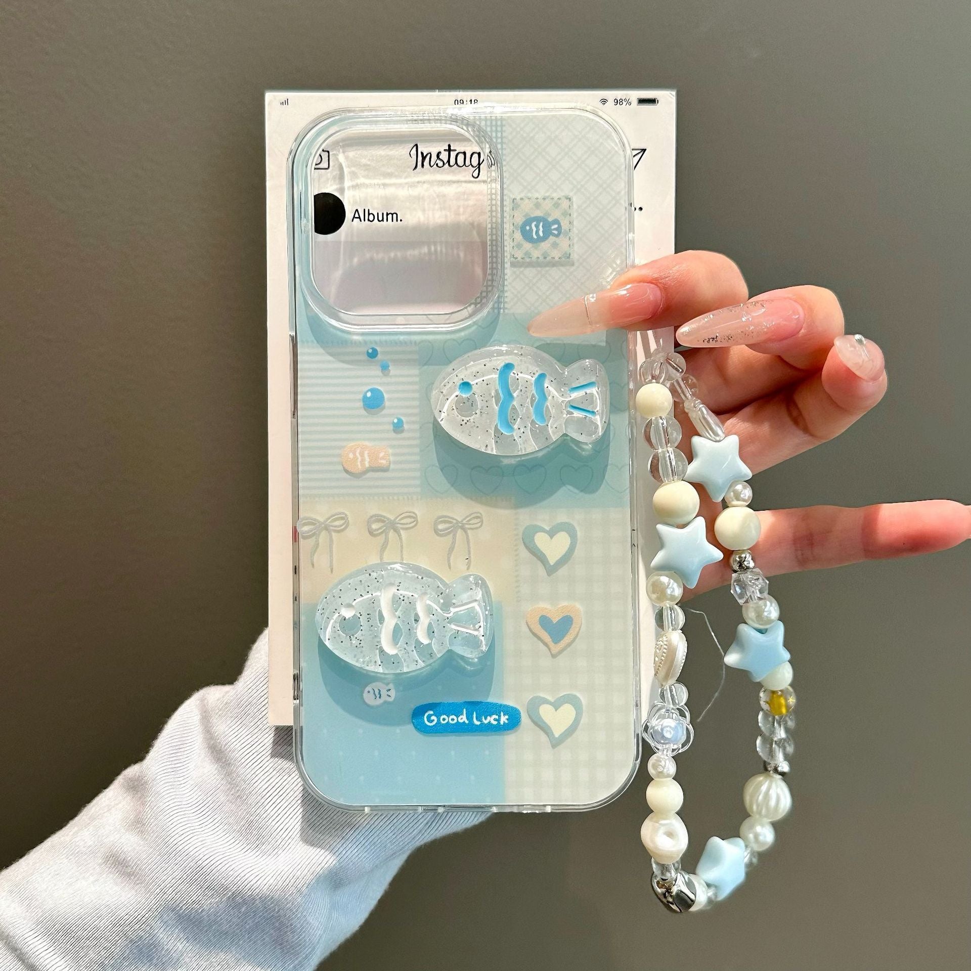 Single Layer  Three-dimensional Fish New Phone Case