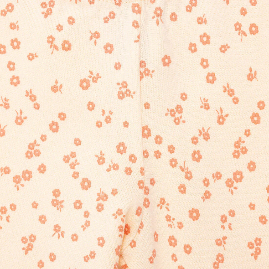 HelloBaby Basic Girl Flowers Patterns Leggings - Light Yellow