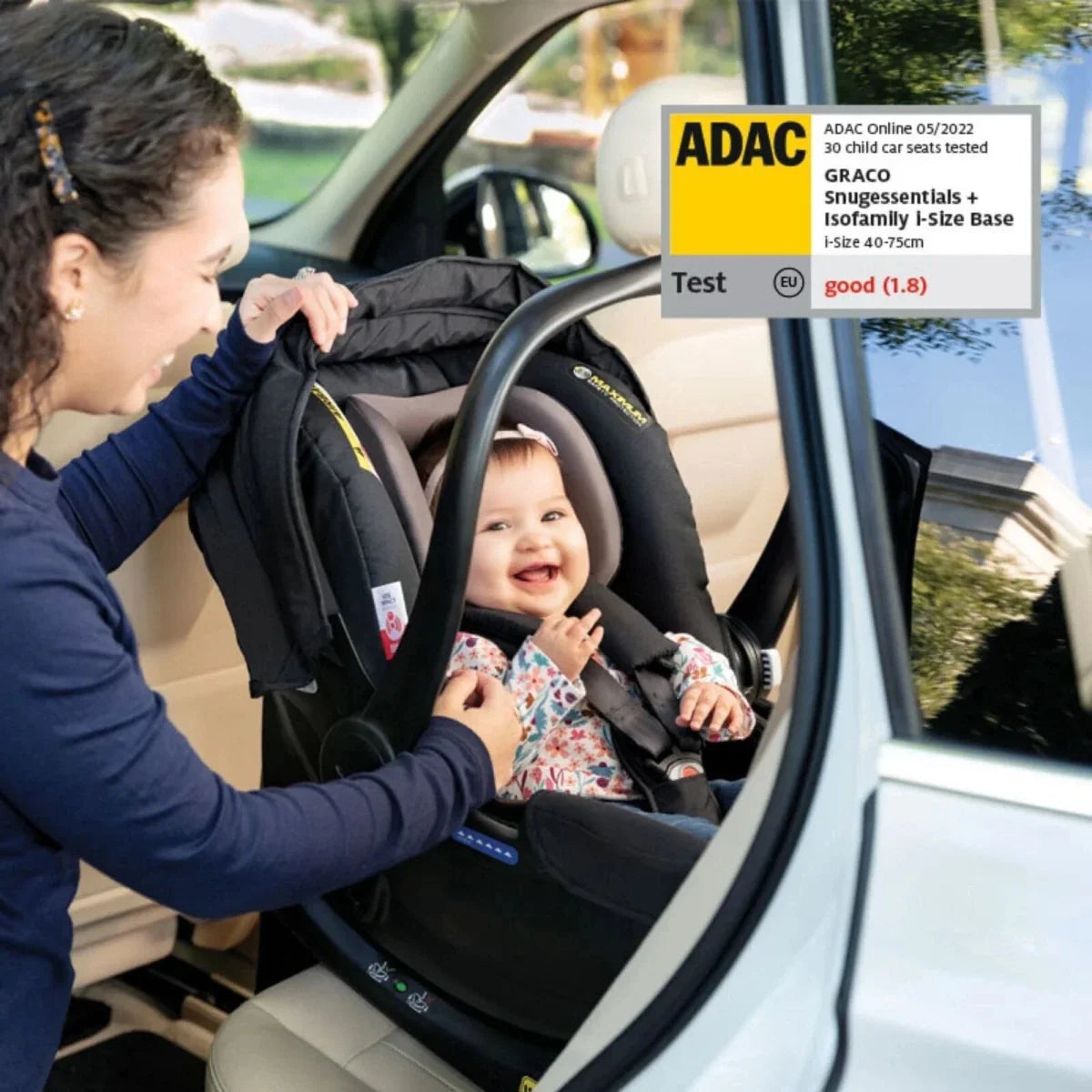 Graco SnugEssentials i-Size R129 Infant Car Seat - Midnight Black