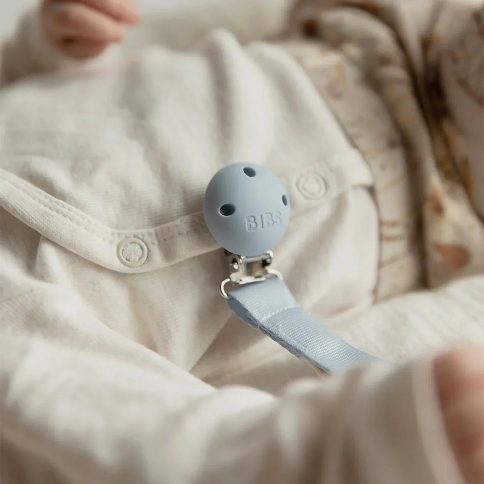 BIBS Soother Clip Ribbon - Sand