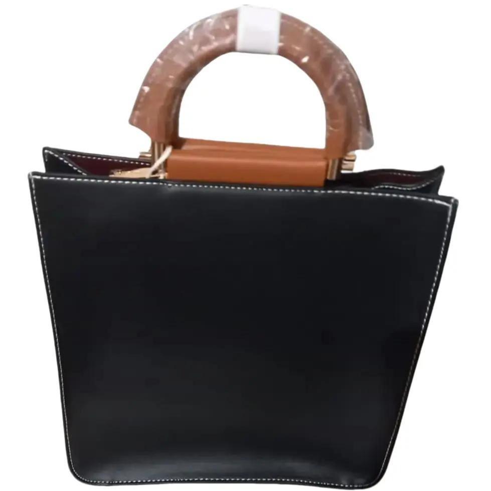 Leather effect Biface handbag 6762